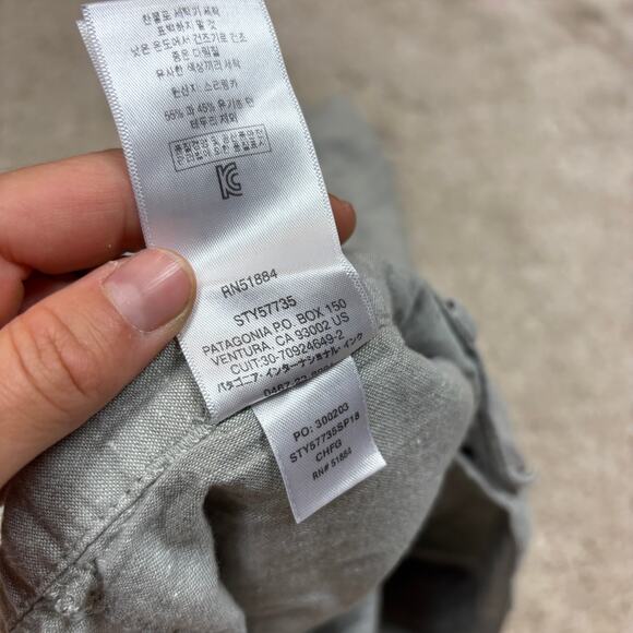 Patagonia Back Step 10" Hemp Organic Cotton Shorts Men's 34 - Picture 9 of 11